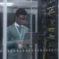 network engineer in server room
